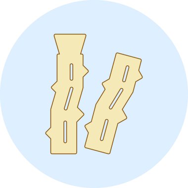 Çizgi film karalaması kırık alçı