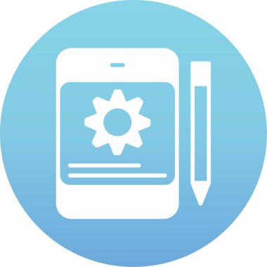 Ayarlama. Web simgesi vektör illüstrasyonu