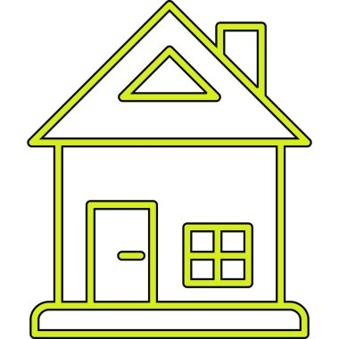 Ev. Web simgesi basit illüstrasyon