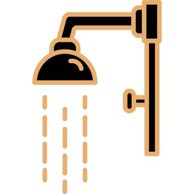 Duş. Web simgesi basit tasarım