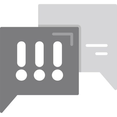 Sohbet ileti simgesi vektörü