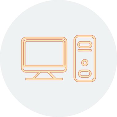 Televizyon. Web simgesi basit illüstrasyon