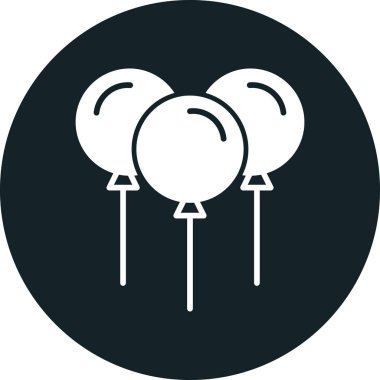 balonlar simge vektör illüstrasyonu