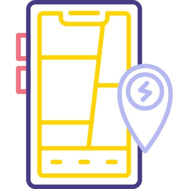 konum haritası konumu simgesi - taslak biçimi