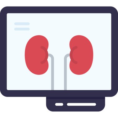 dizüstü bilgisayar vektörü düz renk simgesi