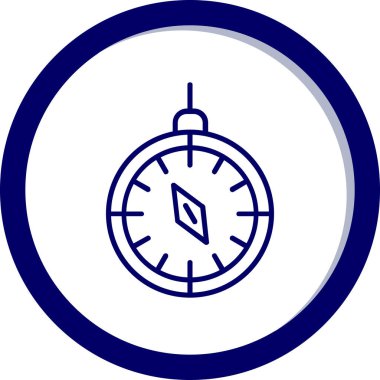Pusula. Web simgesi basit illüstrasyon
