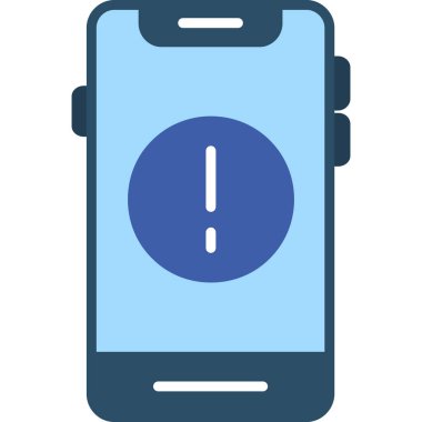 Alarm bildirim simgesi düz biçimli