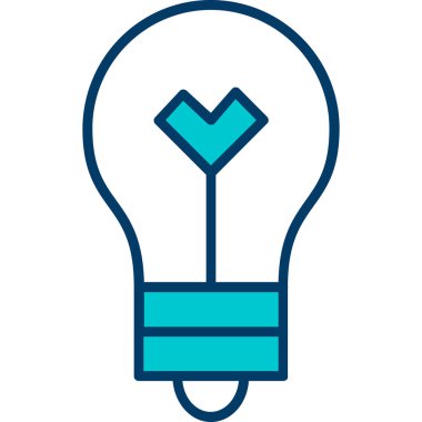 fikir simgesi, vektör illüstrasyonu basit tasarım