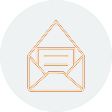 E- posta simgesi vektör illüstrasyonu