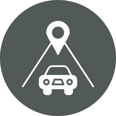 Yol işareti simgesinin vektör illüstrasyonu