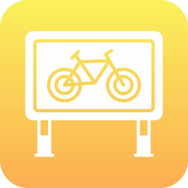 Beyaz arkaplanda izole edilmiş düz biçimli bisiklet simgesi