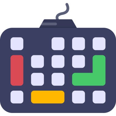 hesap makinesi düz vektör simgesi