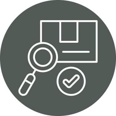 Büyüteci olan bir panonun vektör simgesi