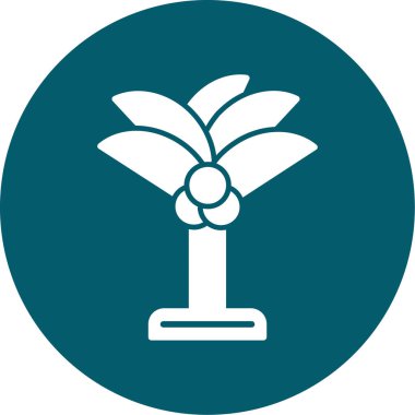 Bir bitki simgesinin vektör illüstrasyonu