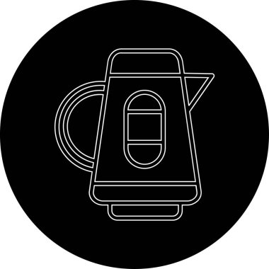 vektör kettle simgesi illüstrasyonu