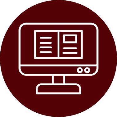 Bilgisayarın vektör illüstrasyonu