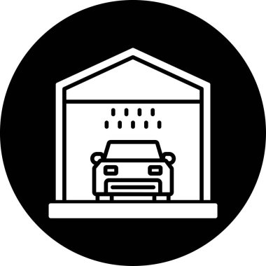 Araba tamirinin illüstrasyon vektör simgesi