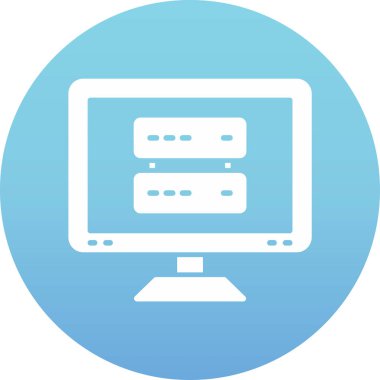 Web düz renk vektörü simgesi