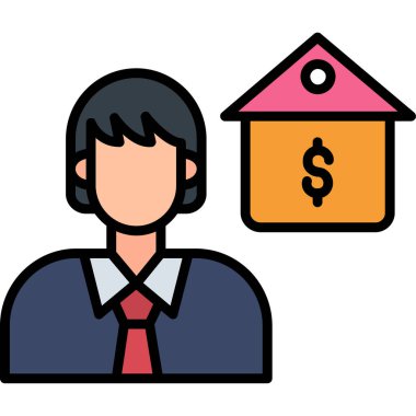 Emlak vektörü simgesi