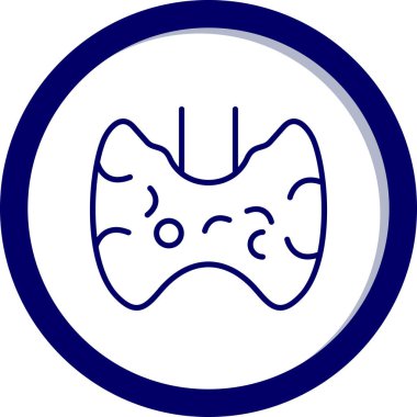 İnsan anatomisi ikonu vektör illüstrasyonu