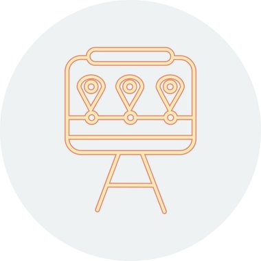 harita işaretçi simgesi, vektör çizim, Eps