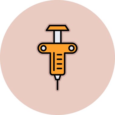 Modern b 'nin vektör illüstrasyonunda termometrenin eksik simgesi