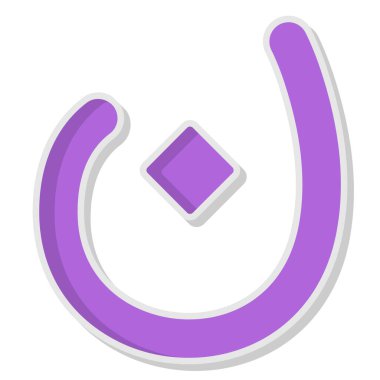 At nalı. Web simgesi basit illüstrasyon