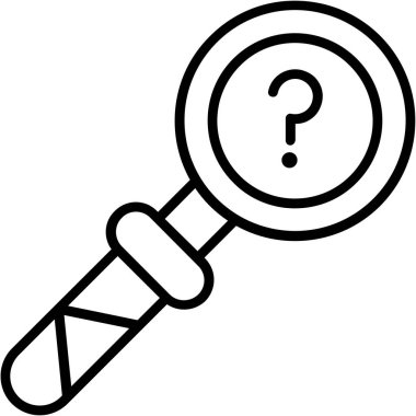 Arama simgesi vektör illüstrasyonu