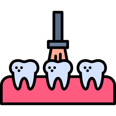 Diş bakımı. vektör illüstrasyonu