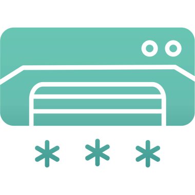 Klima simgesi, vektör illüstrasyonu