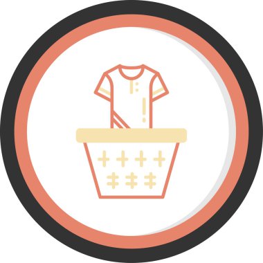 çamaşırhane ikonu vektör illüstrasyonu