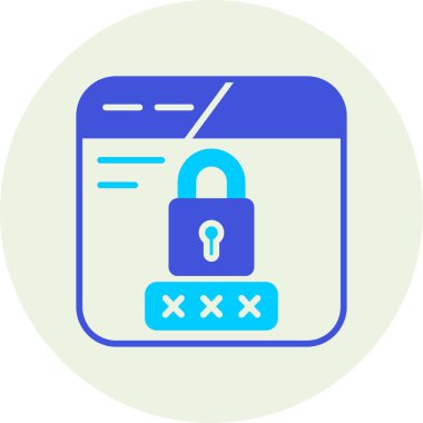 ikon vektör illüstrasyonunu kilitle