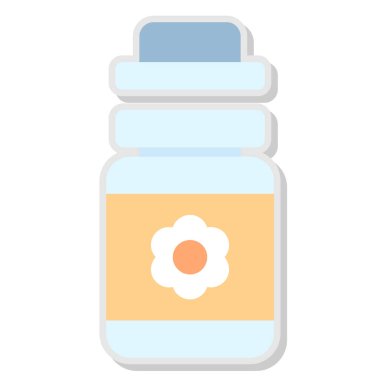 şişe simgesi, vektör illüstrasyonu