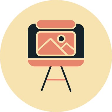 kamera simgesi vektör illüstrasyonu