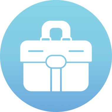 Çanta. Web simgesi basit illüstrasyon