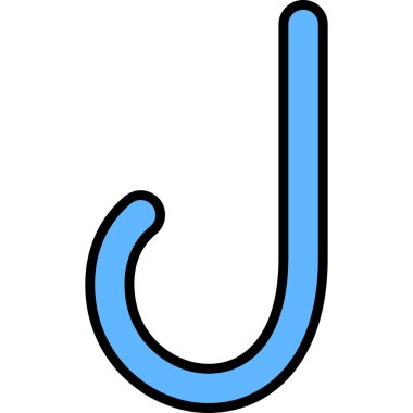 Mavi suyun bir çizgi film ikonunun vektör çizimi