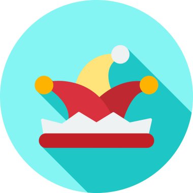 Kırmızı bir noel balosunun vektör çizimi