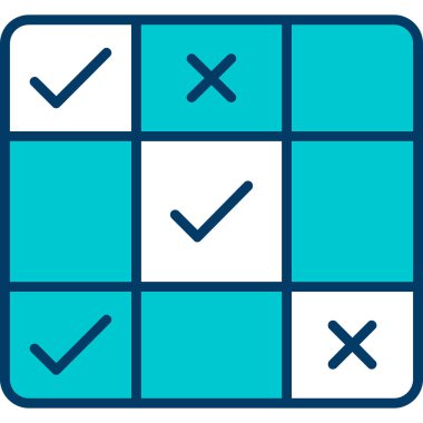 trend biçimi arkaplanındaki kontrol listesi simgesi