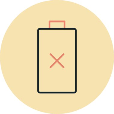 Pil. Web simgesi basit illüstrasyon