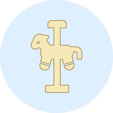 Bir at simgesinin vektör illüstrasyonu