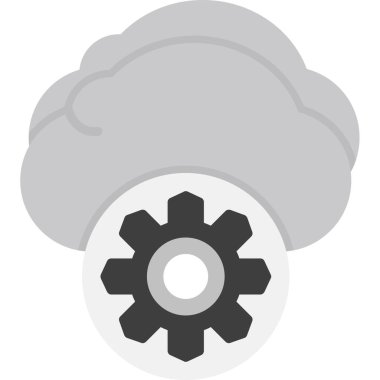 Bulut. Web simgesi basit illüstrasyon