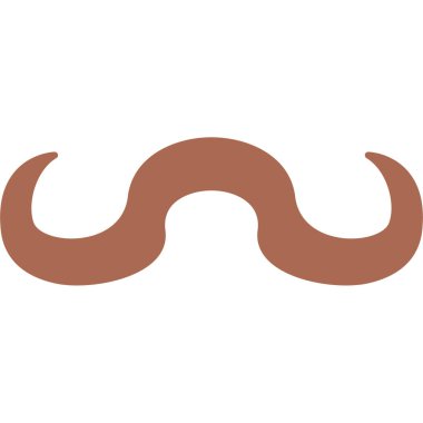 Bıyık simgesi vektör illüstrasyonu