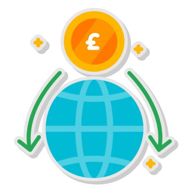 küresel ekonomi vektör simgesi