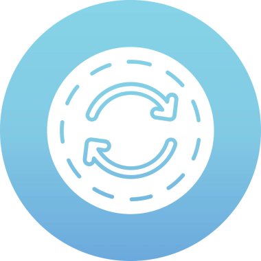 Yenile. Web simgesi basit illüstrasyon