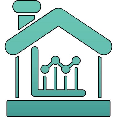 Ev. Web simgesi basit illüstrasyon