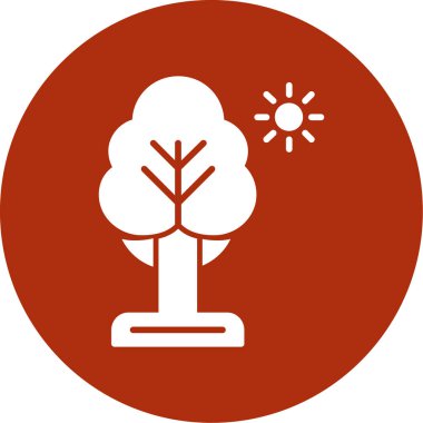 vektör ağacı düz biçim simgesi