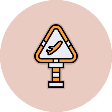 yol işareti vektör simgesi