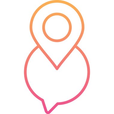 konum pin haritası simgesi düz biçimli