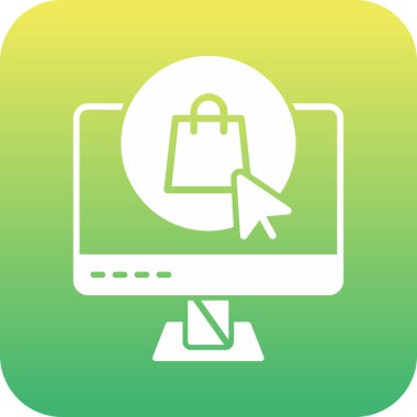 Asma kilit ve ekran simgesi olan alışveriş arabası, vektör illüstrasyonu