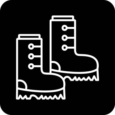 Kışlık bot simgesi, basit stil